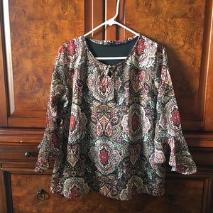 Maternity floral Blouse Top size small